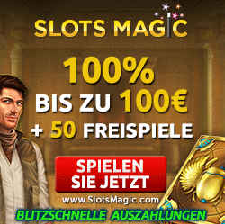 Slots Magic Freispiele plus 100% Bonus