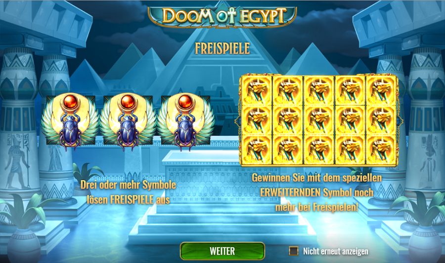 Doom of Egypt Play'n GO gratis spielen