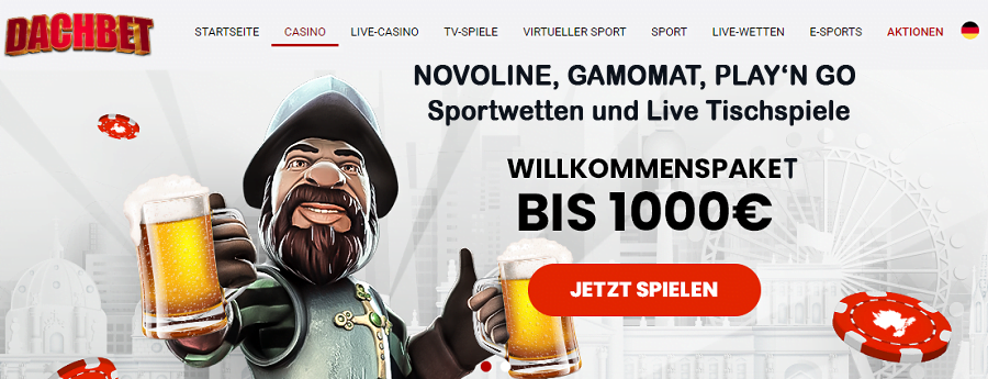 Dachbet Novoline plus bonus Germany